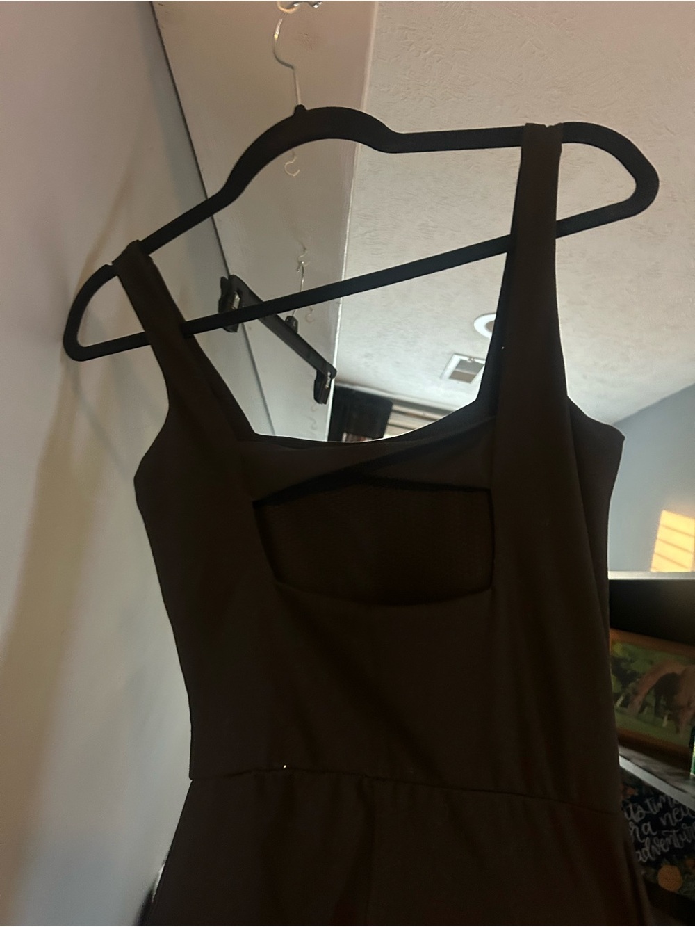 Thrive Black Boot-Cut Jumpsuit with Square Neck - Picture 2 of 4